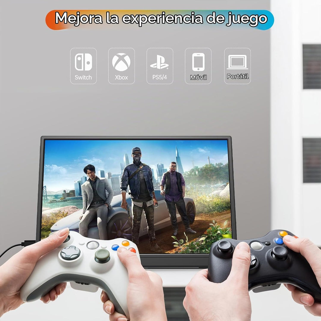 ForHelp Monitor portátil de 14 pulgadas FHD1200P ultradelgado para...