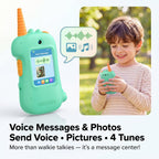 Walkie Talkies de video para niños, paquete de 2 regalos de cumpleaños de