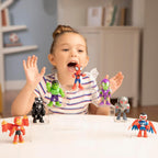 Spidey and HIS Amazing Friends Marvel, Iron Man and His Awesome Friends Spidey y Iron Man: Avengers Team-Up, juego de figuras de acción de 3 pulgadas, 3+