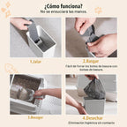 Caja de arena de acero inoxidable con tapa | Caja de arena para gatos