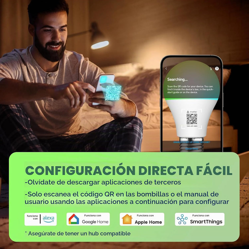 Matter - Bombillas inteligentes, bombilla que cambia de