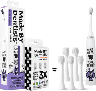 Made by Dentists Cepillo de dientes eléctrico para niños, cepillo d...
