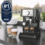 De'Longhi Stilosa - Máquina compacta de café expreso, espumador de leche