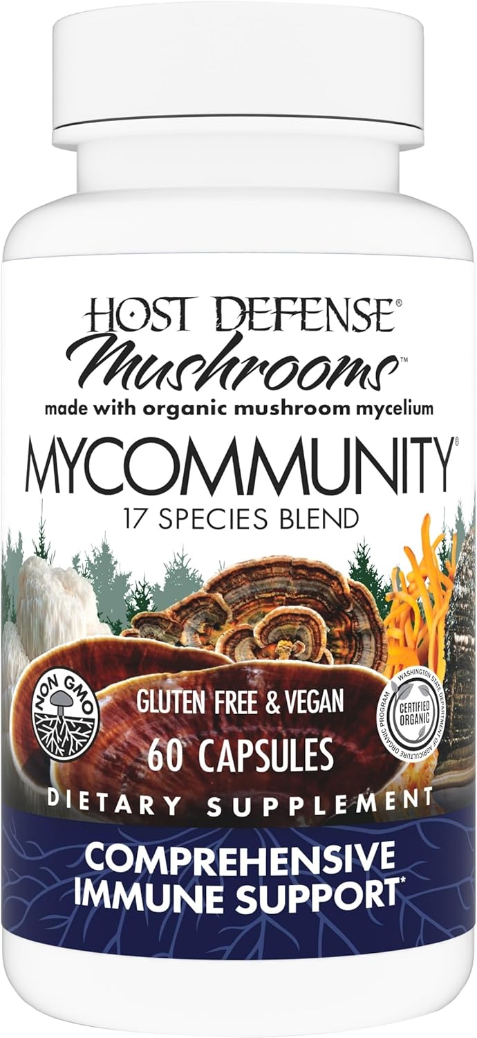 Host Defense MyCommunity Cápsulas - Suplemento de hongos de mezcla...