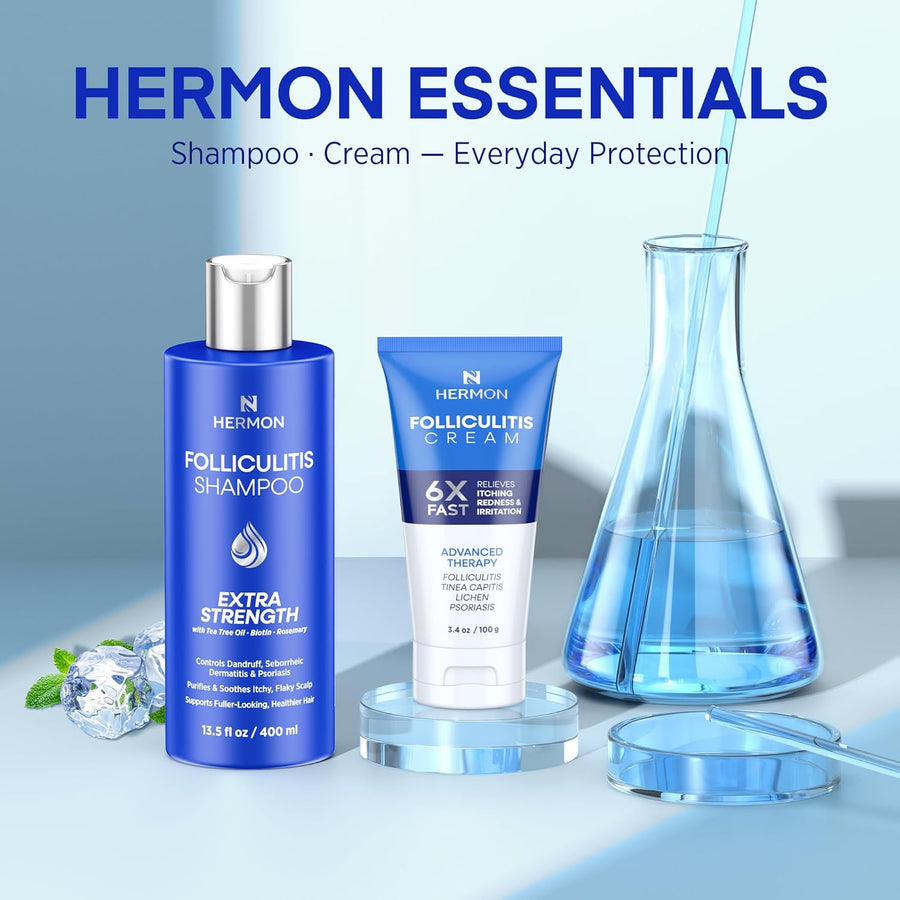 Hermon Tratamiento de la foliculitis (crema y champú para foliculitis)