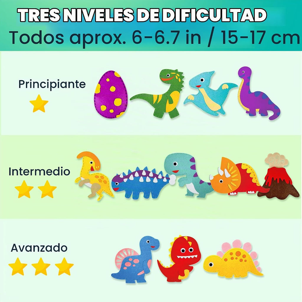 Kits de costura para niños de 5 a 8 a 12 años, kit de costura para