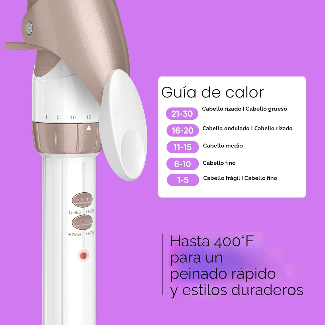 Conair Rizador de cerámica doble de 1 ½ pulgadas, barril de 1 ½ pul...