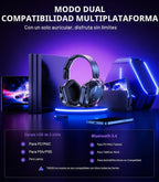 Auriculares inalámbricos para juegos con micrófono para PS5 PS4