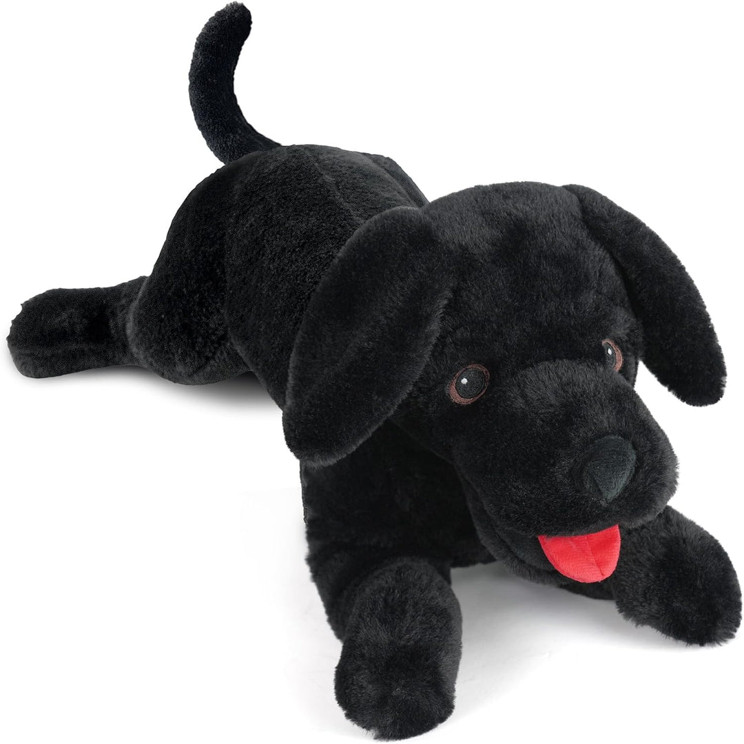 LotFancy Animal de Peluche de Perro, Perro de Peluche Labrador Negr...