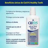 CloSYS Enjuague bucal anticáries para dientes saludables con flúor,...