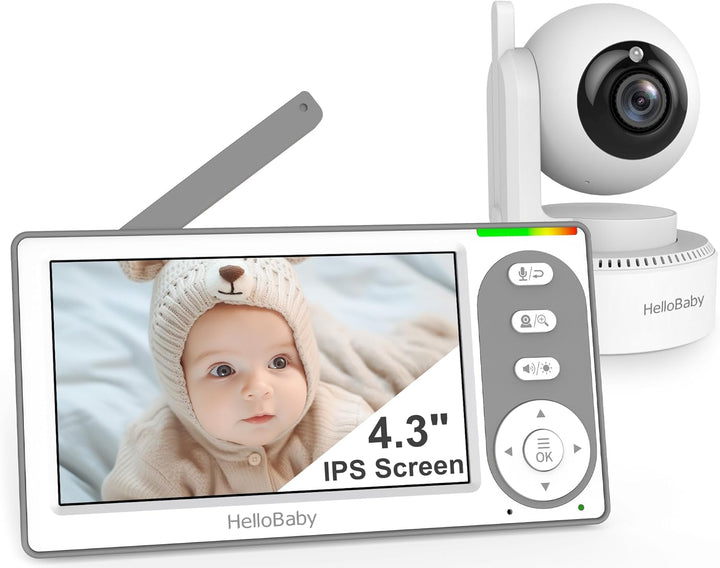 HelloBaby Monitor de Bebé con Video de 4.3'' con Batería de...