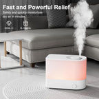 MEGAWISE Humidificador 6L, humidificador ultrasónico de niebla fría con