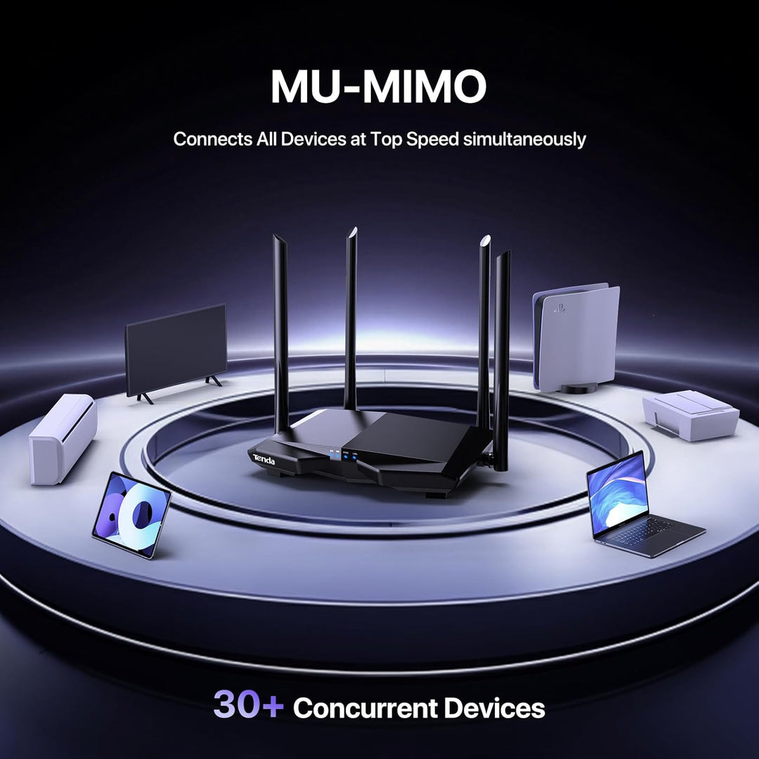 Tenda N300 Router WIFI inalámbrico con antena de alta potencia 5dBi...