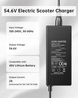 WUKUR Cargador de scooter eléctrico de 546 V 2A para