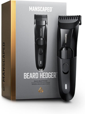 MANSCAPED® The Beard Hedger® Recortadora de barba para hombre, rueda de hoja ajustable de 20 longitudes, hoja en T de acero inoxidable para recortar el vello facial de precisión, cortadora inalámbrica