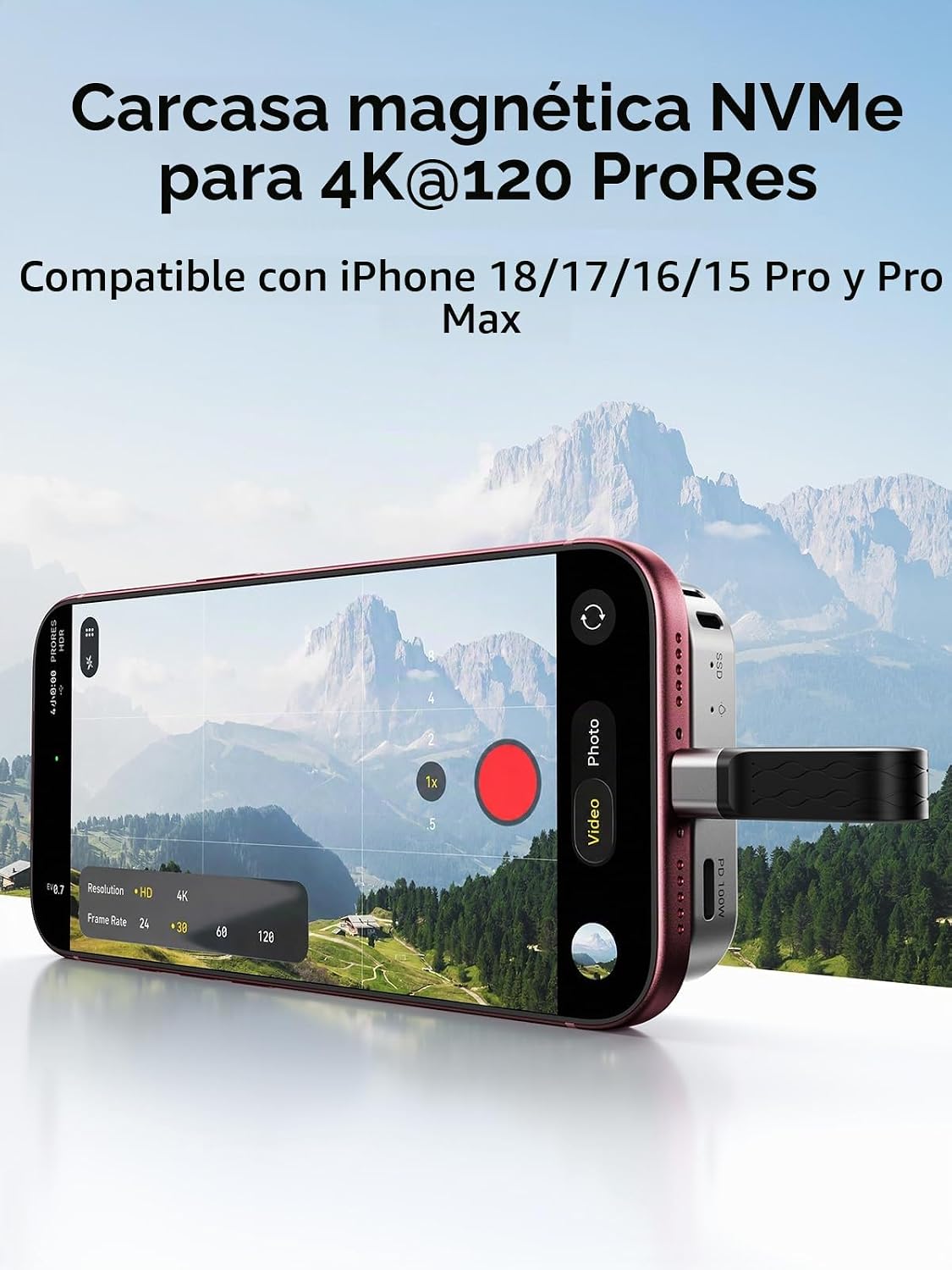 ACASIS Carcasa magnética SSD NVMe M.2 de 10Gbps con grabación 4K ProRes