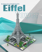 dOvOb Architecture - Juego de microbloques de la Torre Eiffel, 3369 piezas de mini ladrillos 3D, juguete de rompecabezas 3D, regalo para adultos y niños