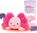 Easfan Peluche de ajolote ponderado para microondas de 12 pulgadas con