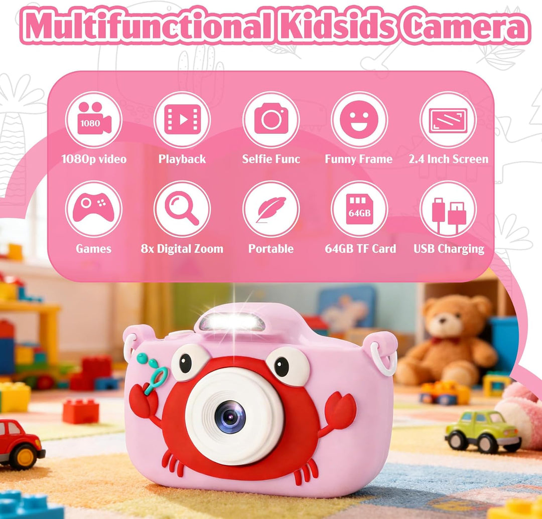 Juguetes de cámara para niños de 3 a 9 años. Cámara digital para ni...