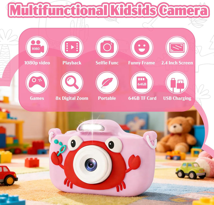 Juguetes de cámara para niños de 3 a 9 años. Cámara digital para ni...