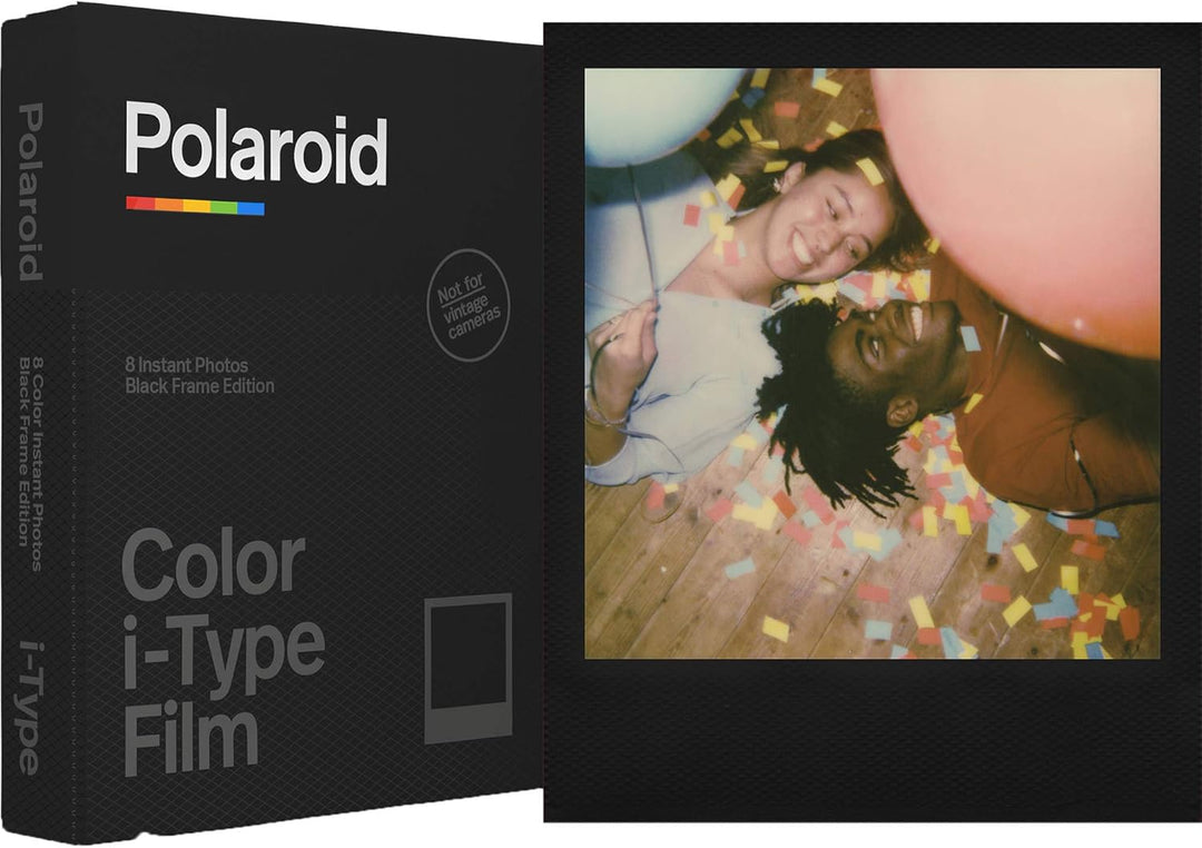 Polaroid - Película instantánea brillante color negro para cámaras...