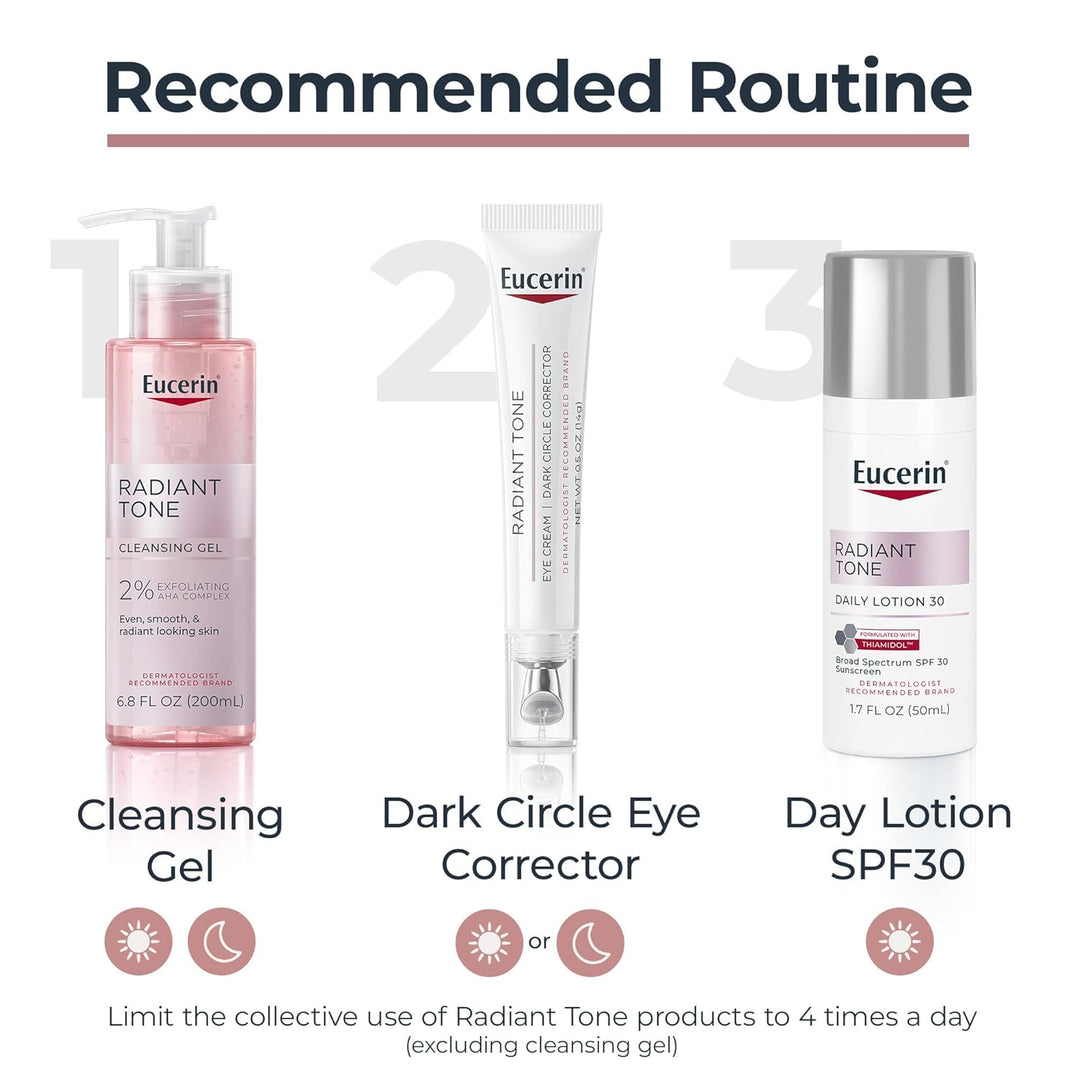 Crema para ojos Eucerin Radiant Tone Corrector de Círculos Oscuros,...