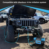 Uharbour Compresor de aire todoterreno de 12V de doble compresor co...