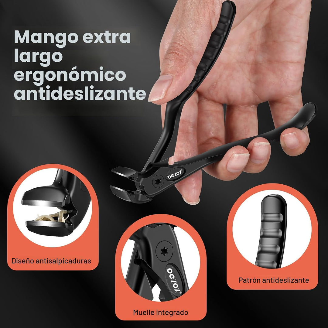 BEZOX Cortaúñas para personas mayores \u2013 Cortaúñas de mango lar...