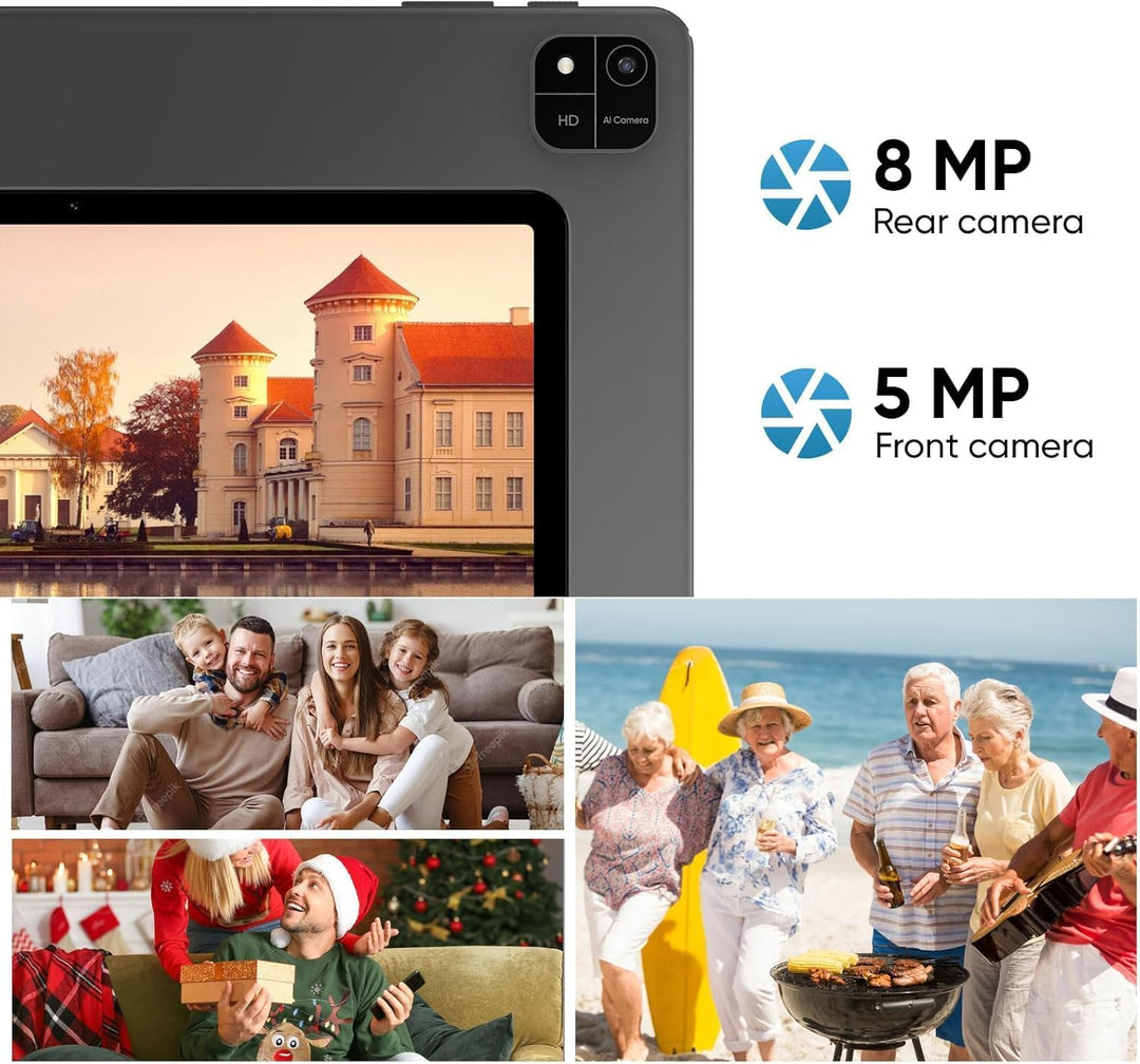 Tableta Android 15 de 10,1 pulgadas JUNINKE, negra | 12 GB de RAM (...