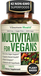 Multivitamínico vegano – Vitaminas y Minerales – Bienestar diario – 90 Tabletas