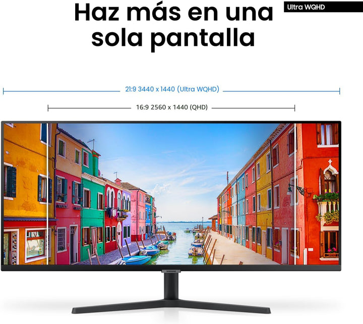 Samsung Monitor QHD ultraancho ViewFinity serie S50GC de 34 pulgada...