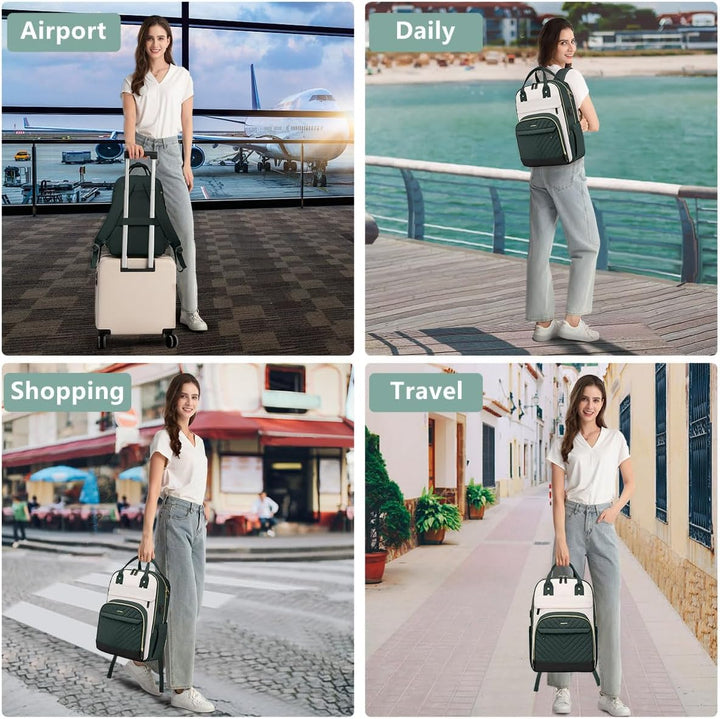 bagswan Mochila para laptop para mujer Bolsa, 15,6 pulg.