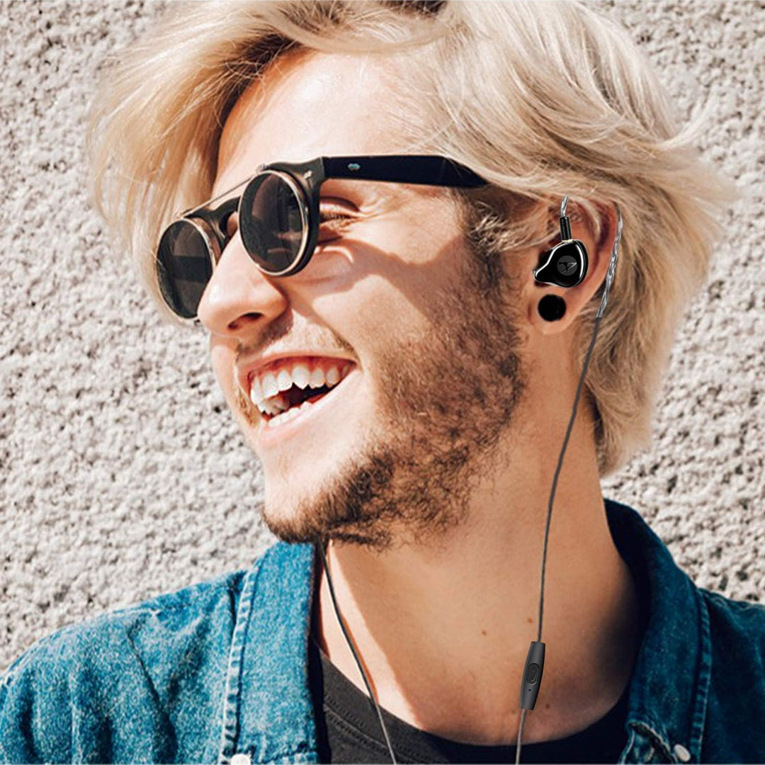 DCMEKA Auriculares de Monitor In-Ear, Auriculares Estéreo HiFi IEM,...