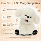 Juguete de peluche para perro, 9.5" juguete musical sensorial