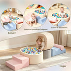 Bloques de escalada de espuma de 6 piezas, juguetes de escalada para niños de 1 año, juego suave
