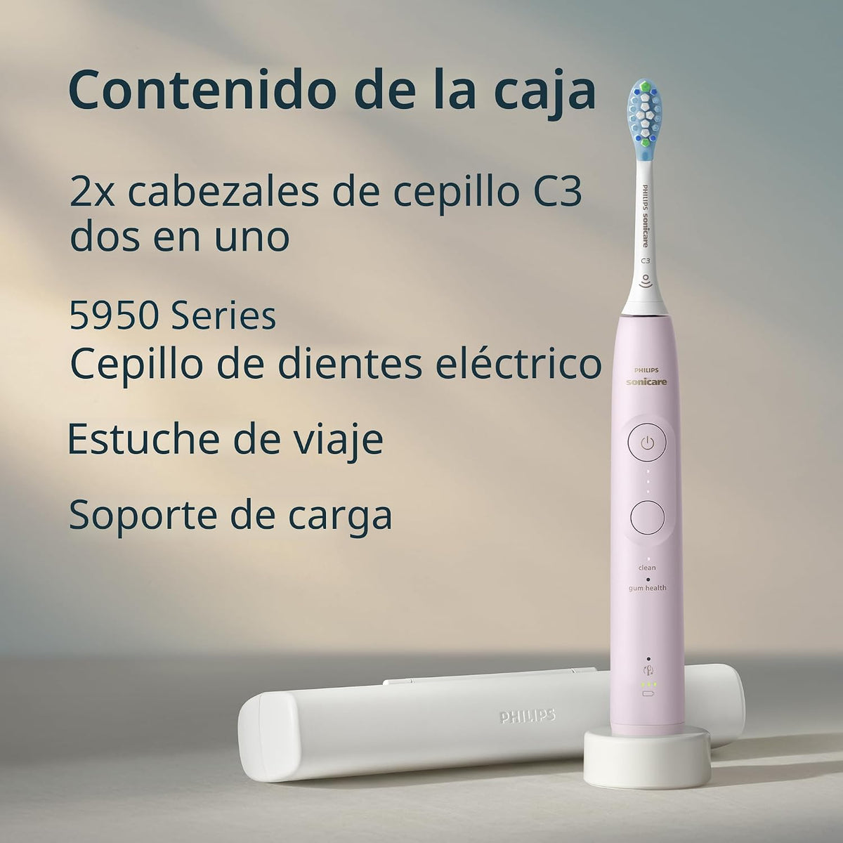 Philips Sonicare Cepillo de dientes eléctrico serie 5950, con senso...