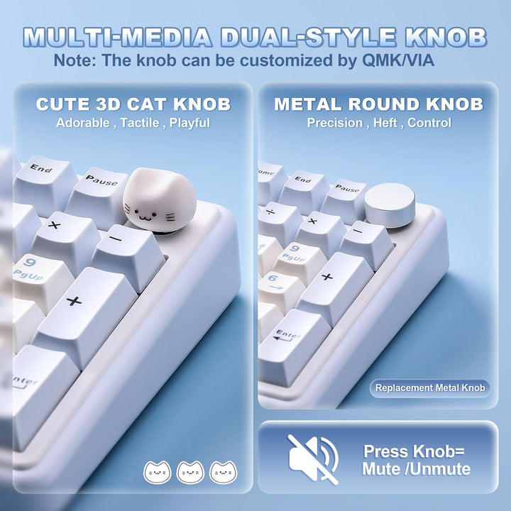 YUNZII B98 PRO QMK\/VIA Wireless Mechanical Gaming Keyboard, 96% La...