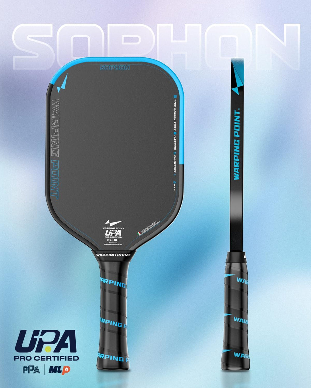 Warping Point Sophon Pickleball Paddle | Fibra de carbono de espuma