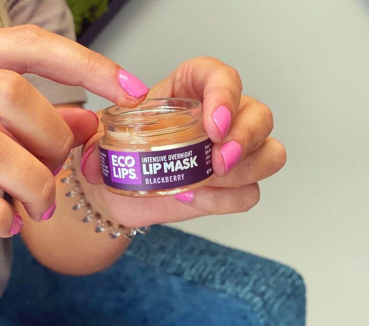 Eco Lips Vanilla Bean Lip Sugar Scrub &amp; Blackberry Intensive Ov...