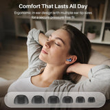 TOZO Auriculares inalámbricos híbridos con cancelación activa de ru...