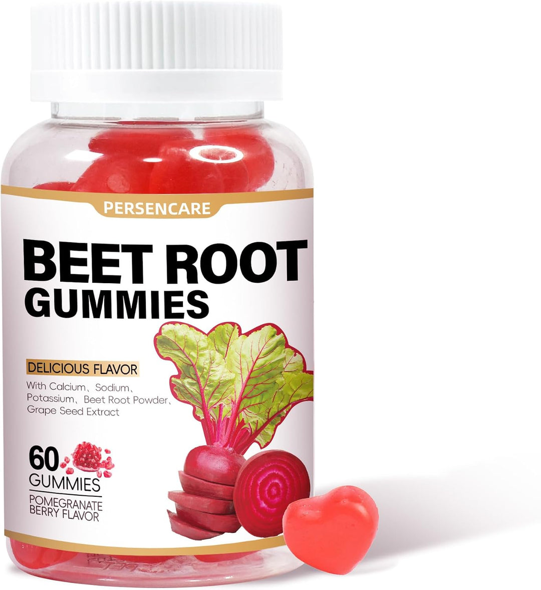 VAEYAE Gomitas naturales de raíz de remolacha para hombres y mujere...