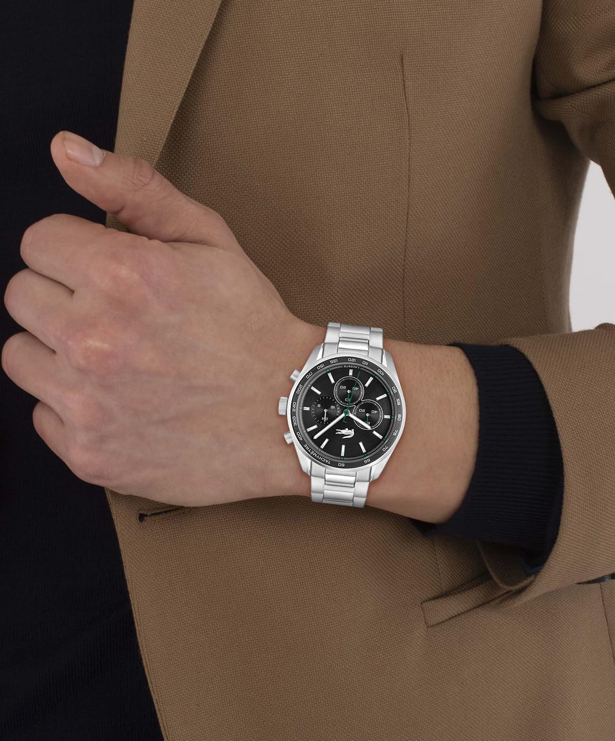 Lacoste Reloj cronógrafo de cuarzo Boston para hombre, 1.654 in