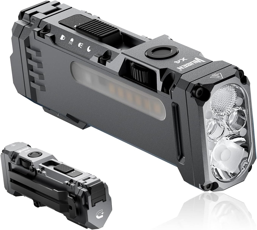 WUBEN Linterna X4 recargable, luz EDC compacta con iluminación RGB
