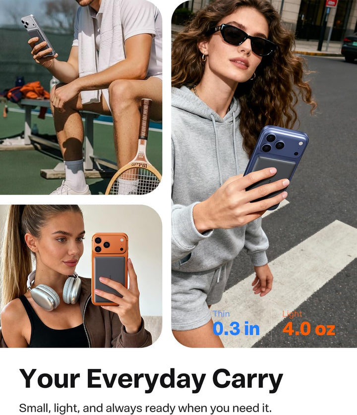 TORRAS MiniMag Power Bank, cargador portátil inalámbrico ultra delg...