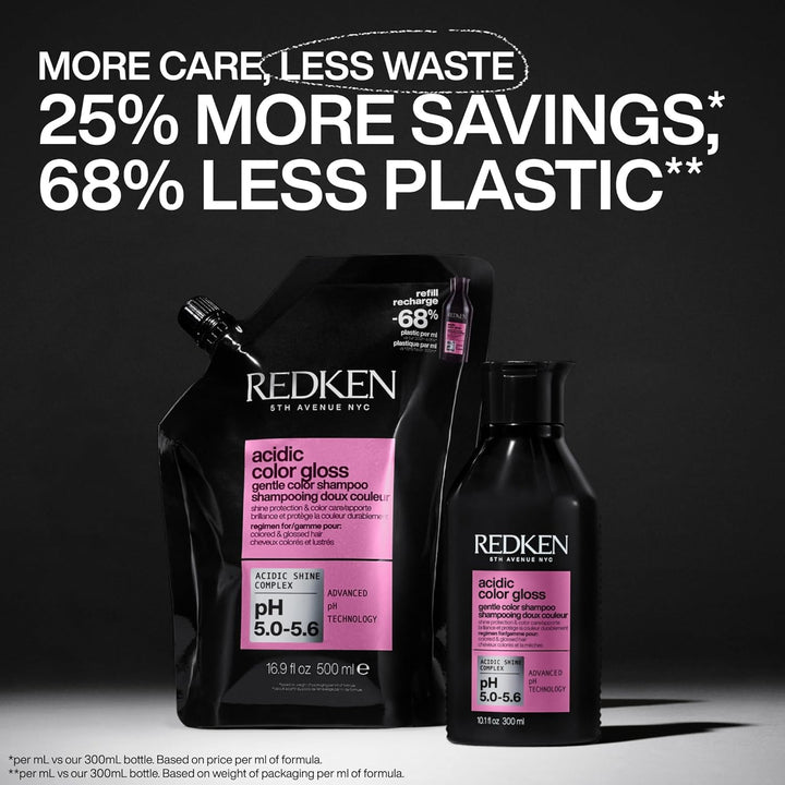 Redken Champú Acidic Color Gloss sin sulfatos para protección del c...