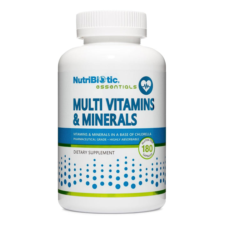 NutriBiotic Multivitaminas y minerales, cápsulas de 180 unidades (a...