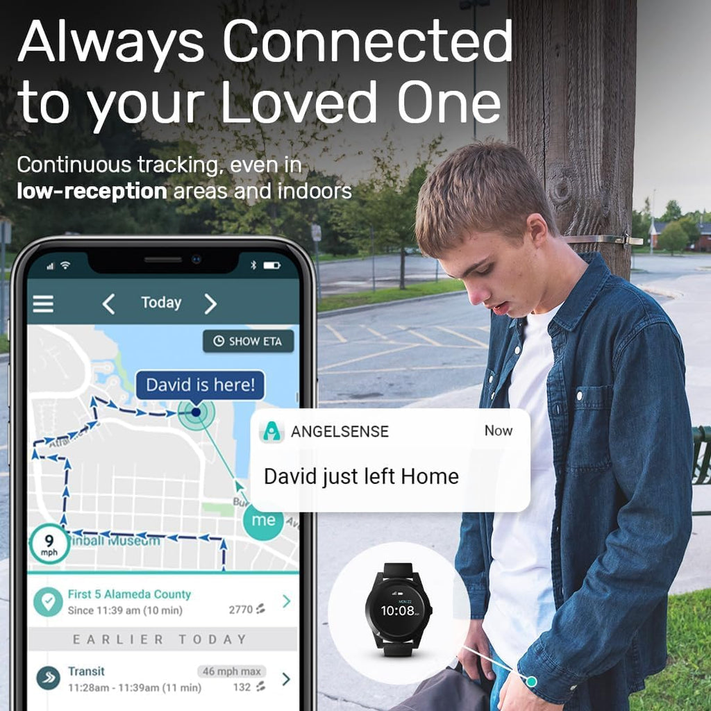 AngelSense Reloj GPS para adolescentes y ancianos - autismo, necesidades