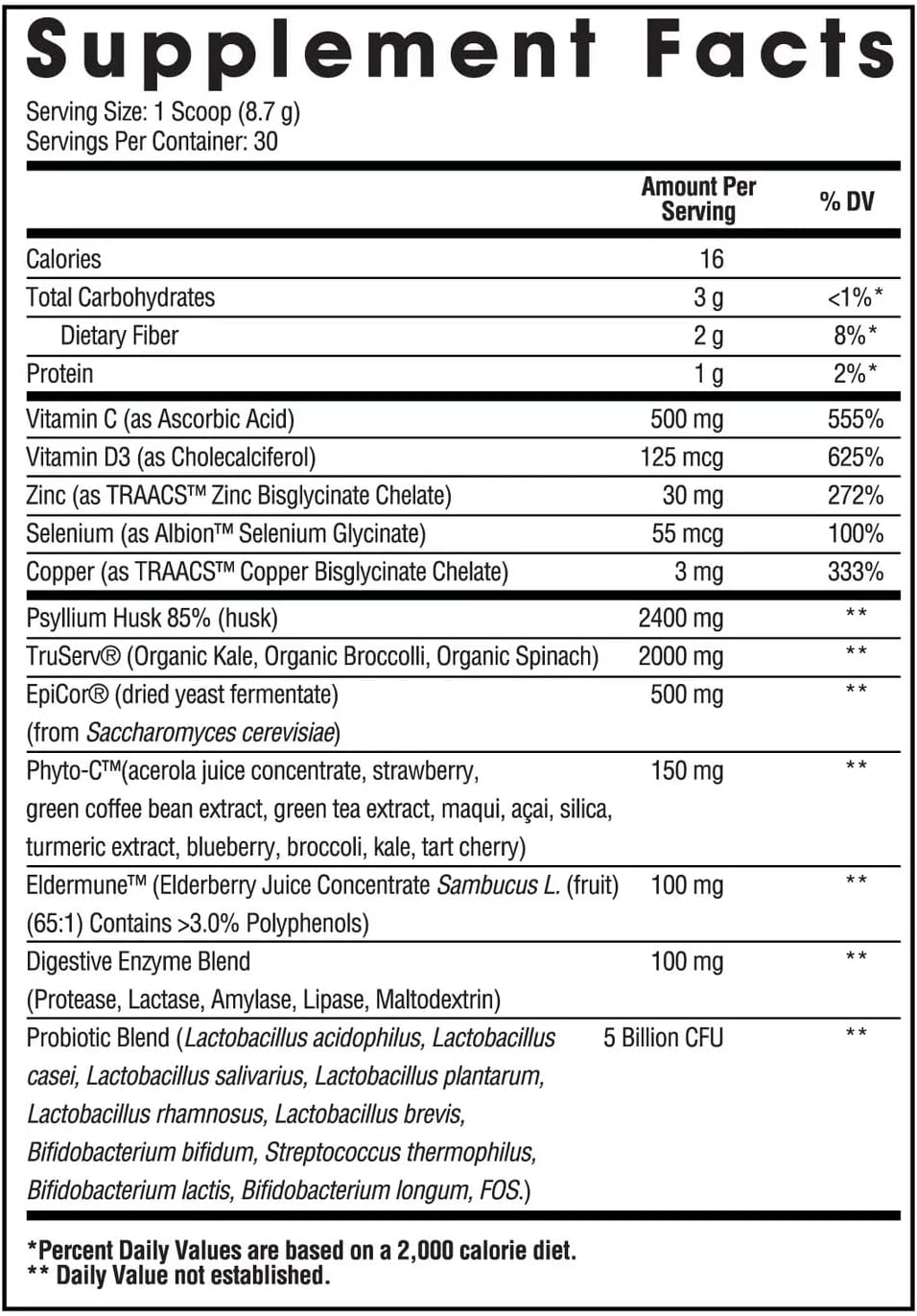 Arms Race Nutrition Immunity Greens Superfood Greens y mezcla de ap...