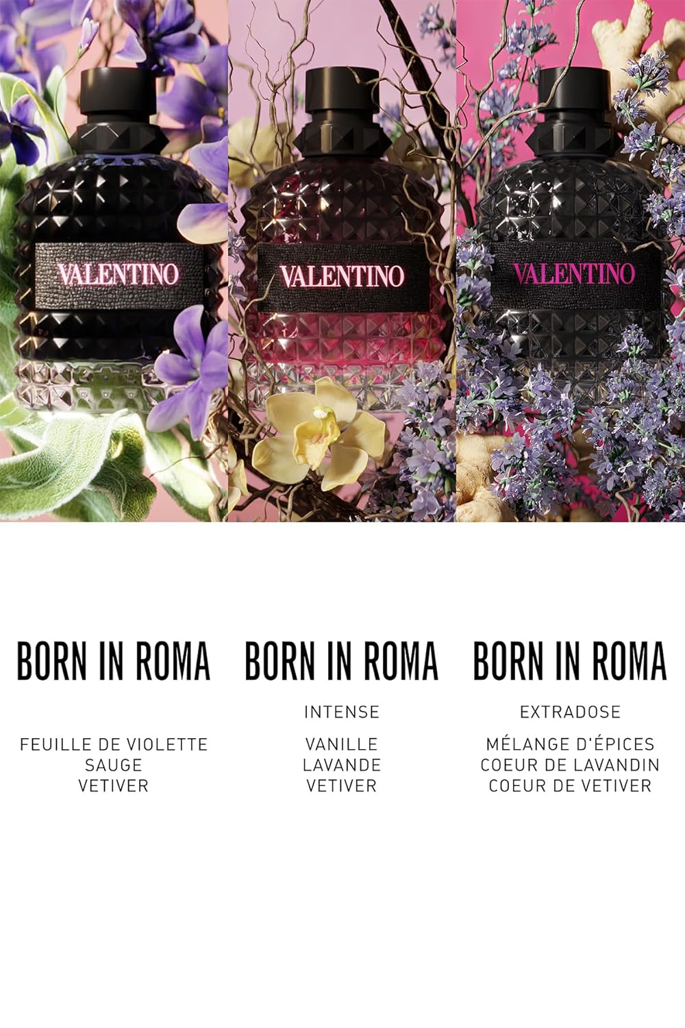 Uomo Born In Roma Intense por Valentino para hombre - 3.4 oz EDP Spray