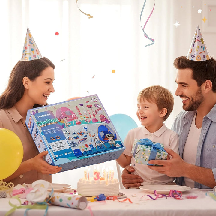 Meland Juego de camping para niños con tienda de campaña, ju